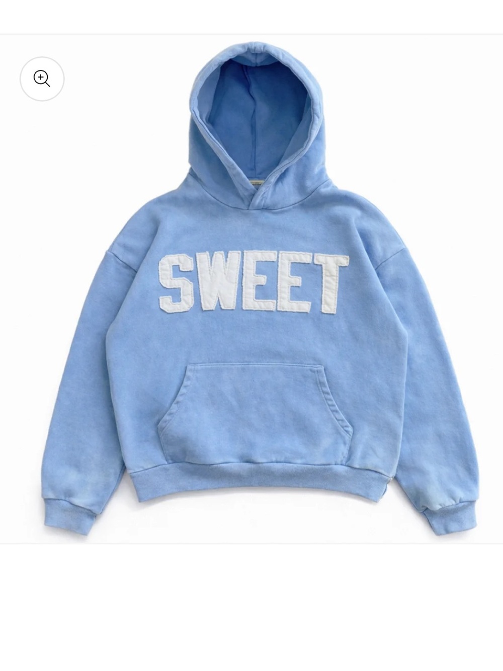 Sweet Light Blue Pullover Hoodie - Unbranded